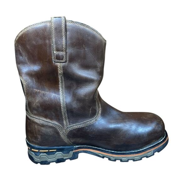 Timberland Pro A1053A Ag Pro Waterproof Pull On Work Boot Brown Alloy Toe Sz 13W - Picture 3 of 11